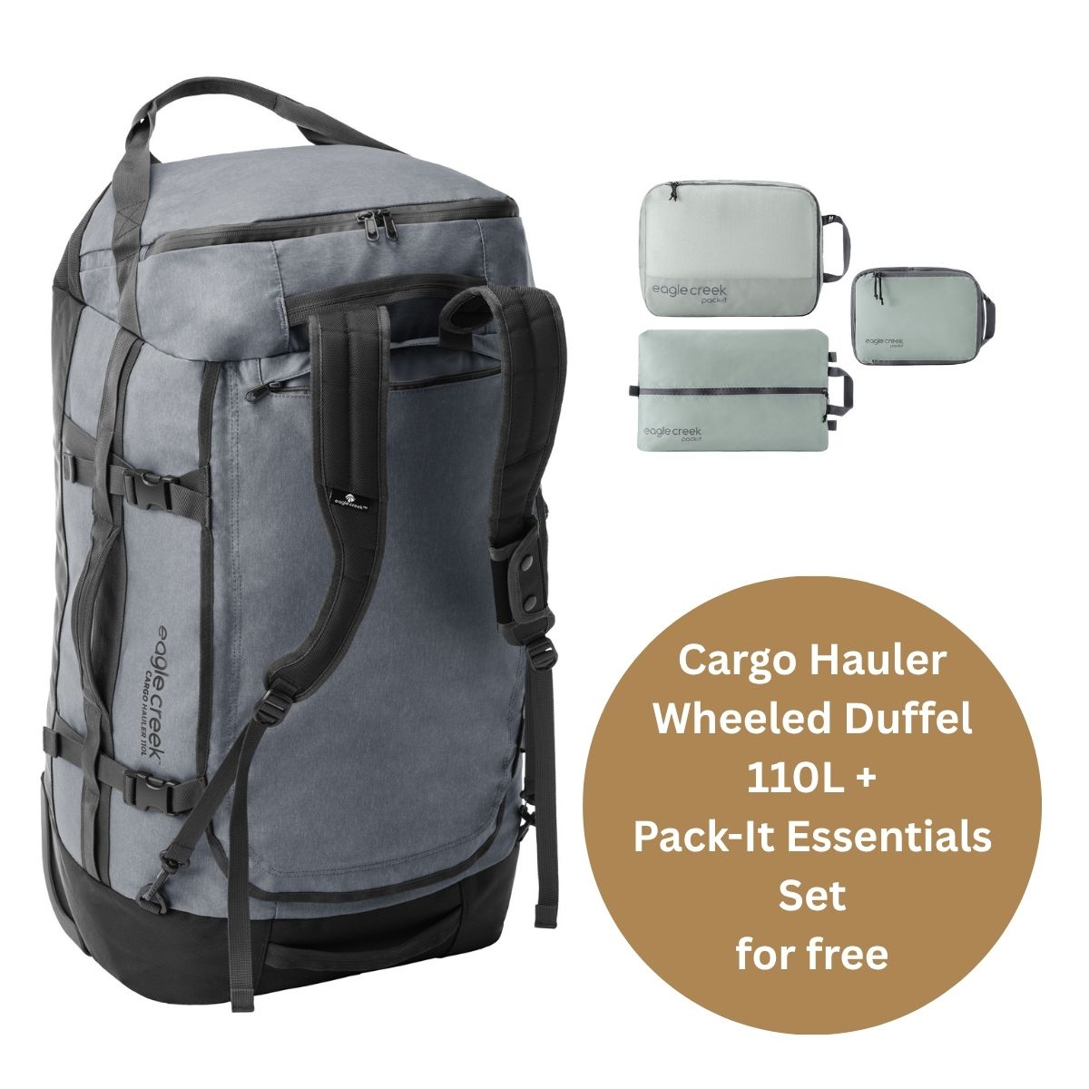 CARGO HAULER WHEELED DUFFEL 110L BUNDLE