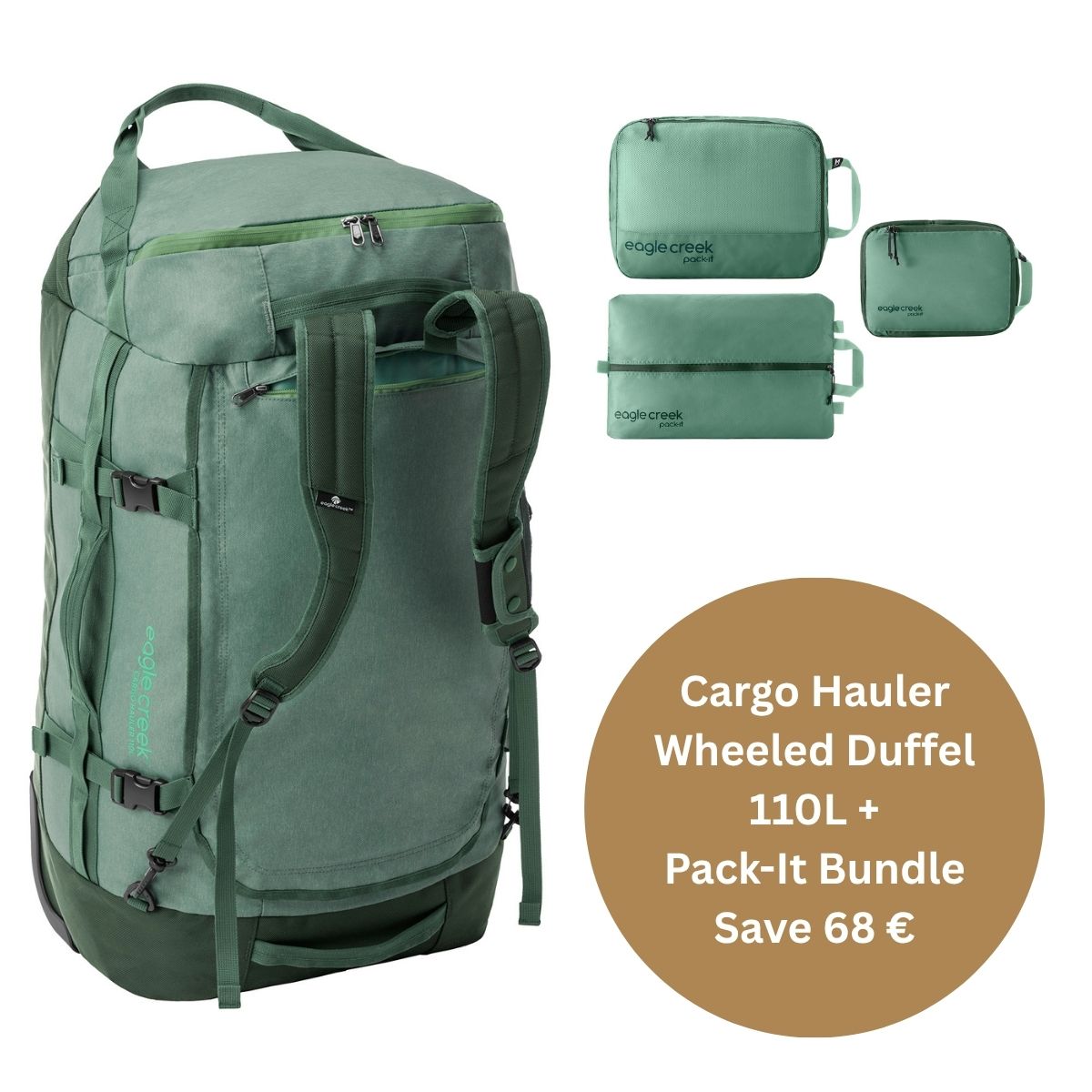 CARGO HAULER WHEELED DUFFEL 110L BUNDLE