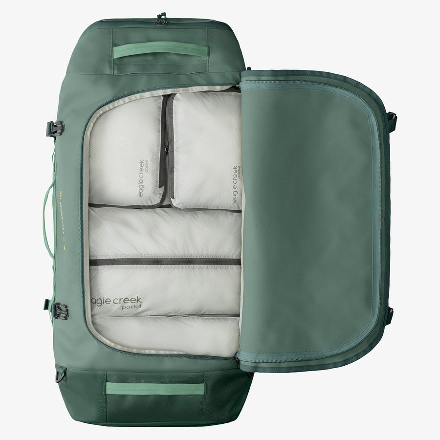 Green Duffle Bag Internal Organization Eagle Creek