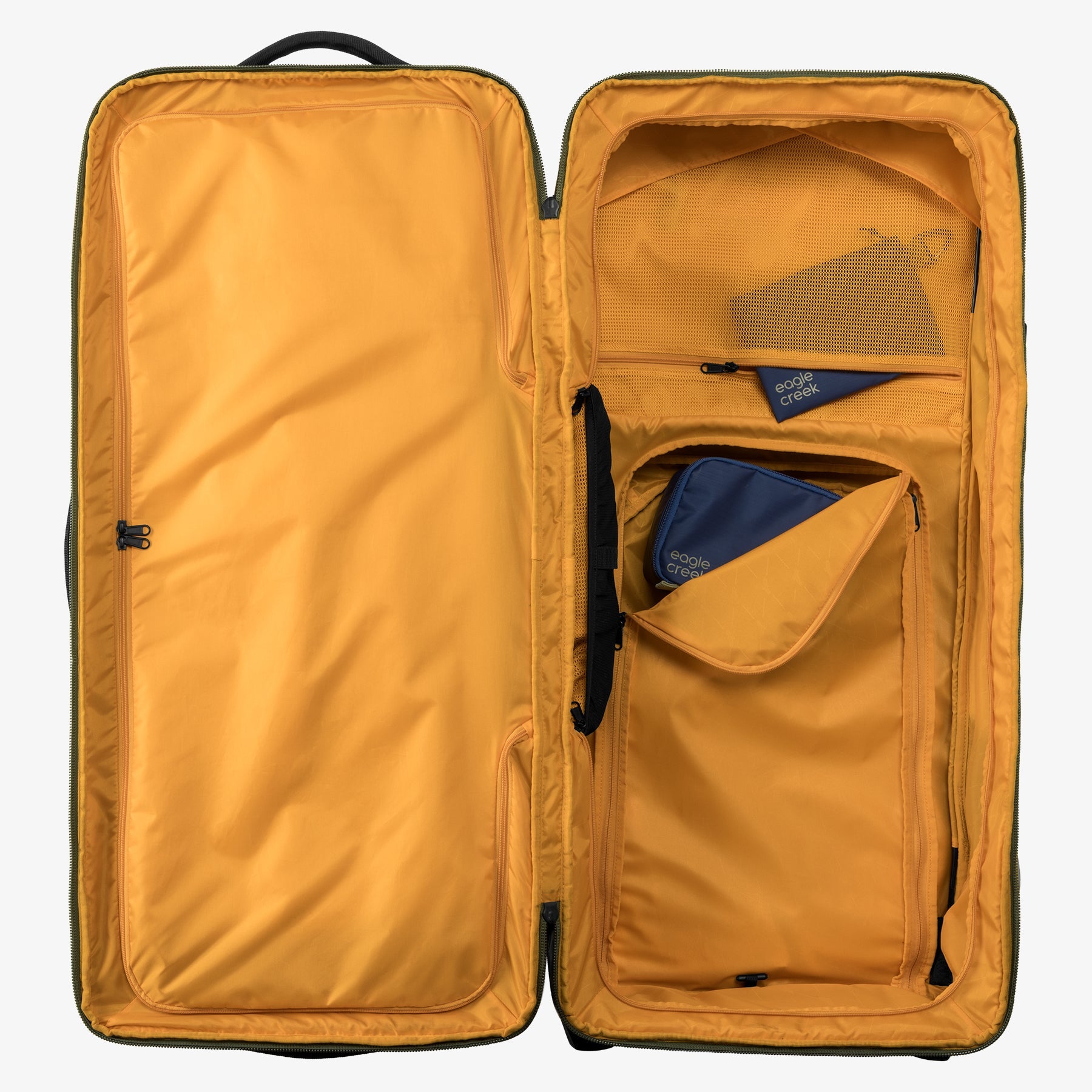 Green Oversized Travel Trunk with Wheels Eagle Creek