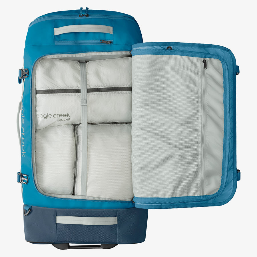Blue Rolling Duffel Internal Organization Eagle Creek