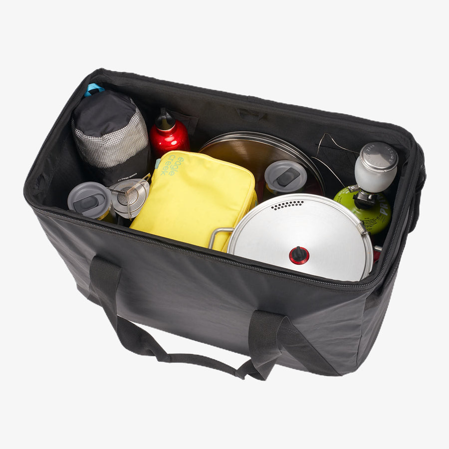 Black Waterproof Storage Tote For Camping Eagle Creek