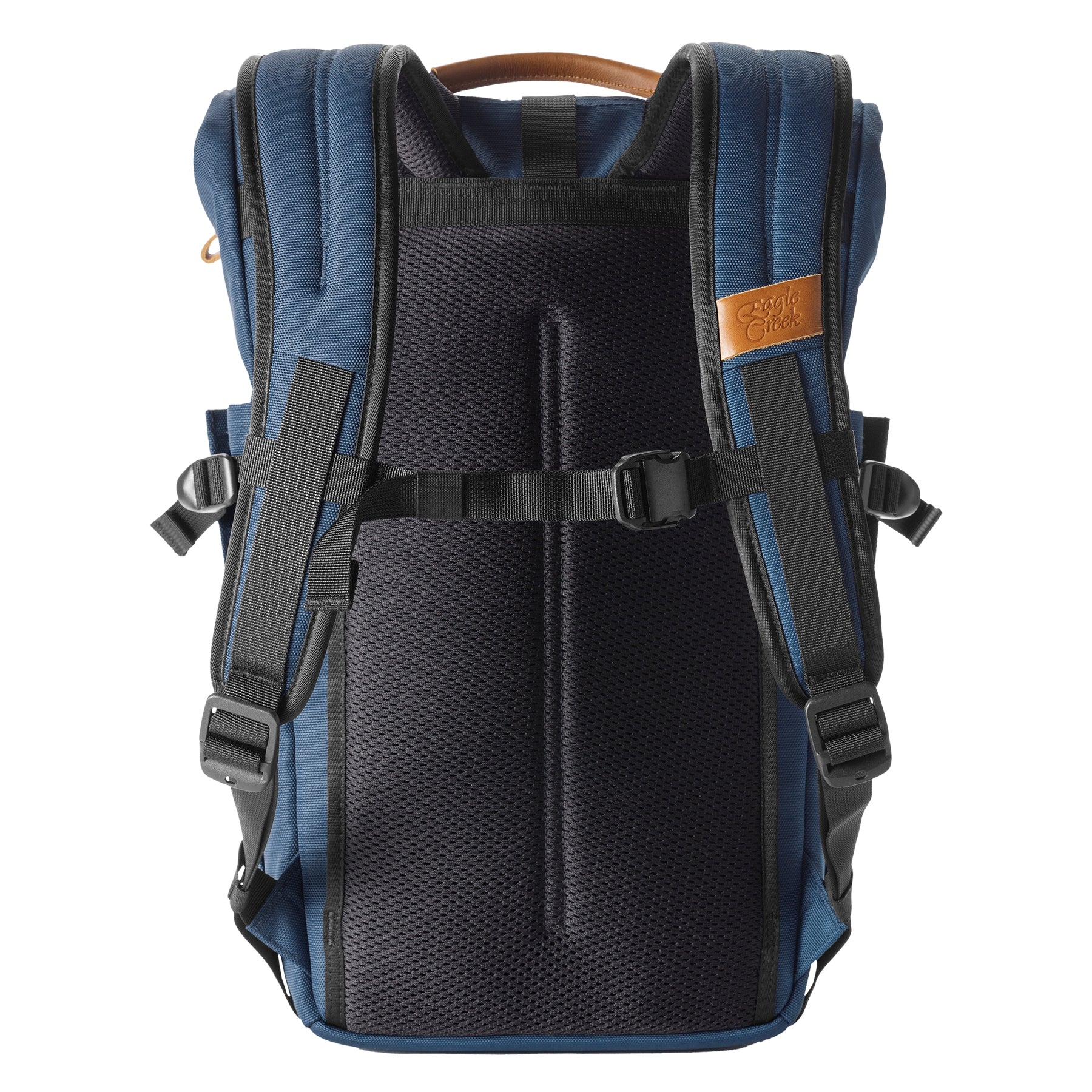 Blue Roll-Top Backpack