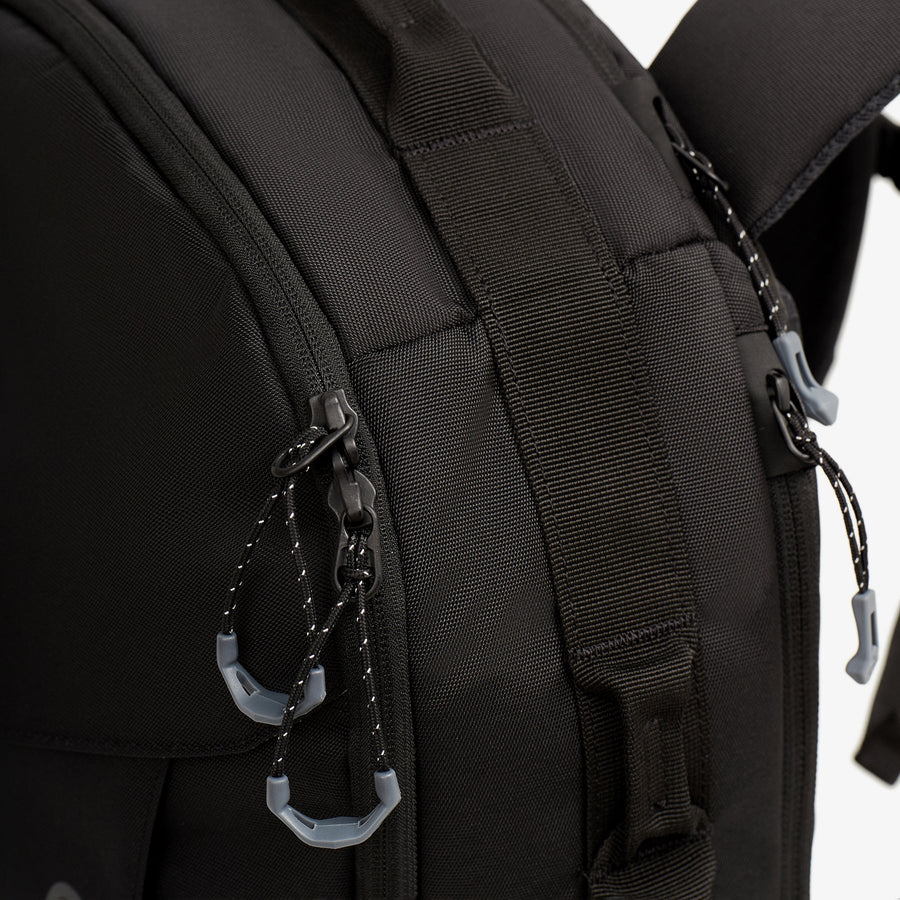 Black Travel Backpack Lockable Zippers Eagle Creek