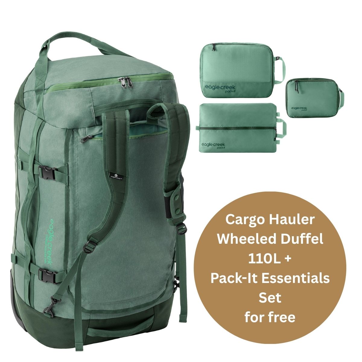 CARGO HAULER WHEELED DUFFEL 110L BUNDLE