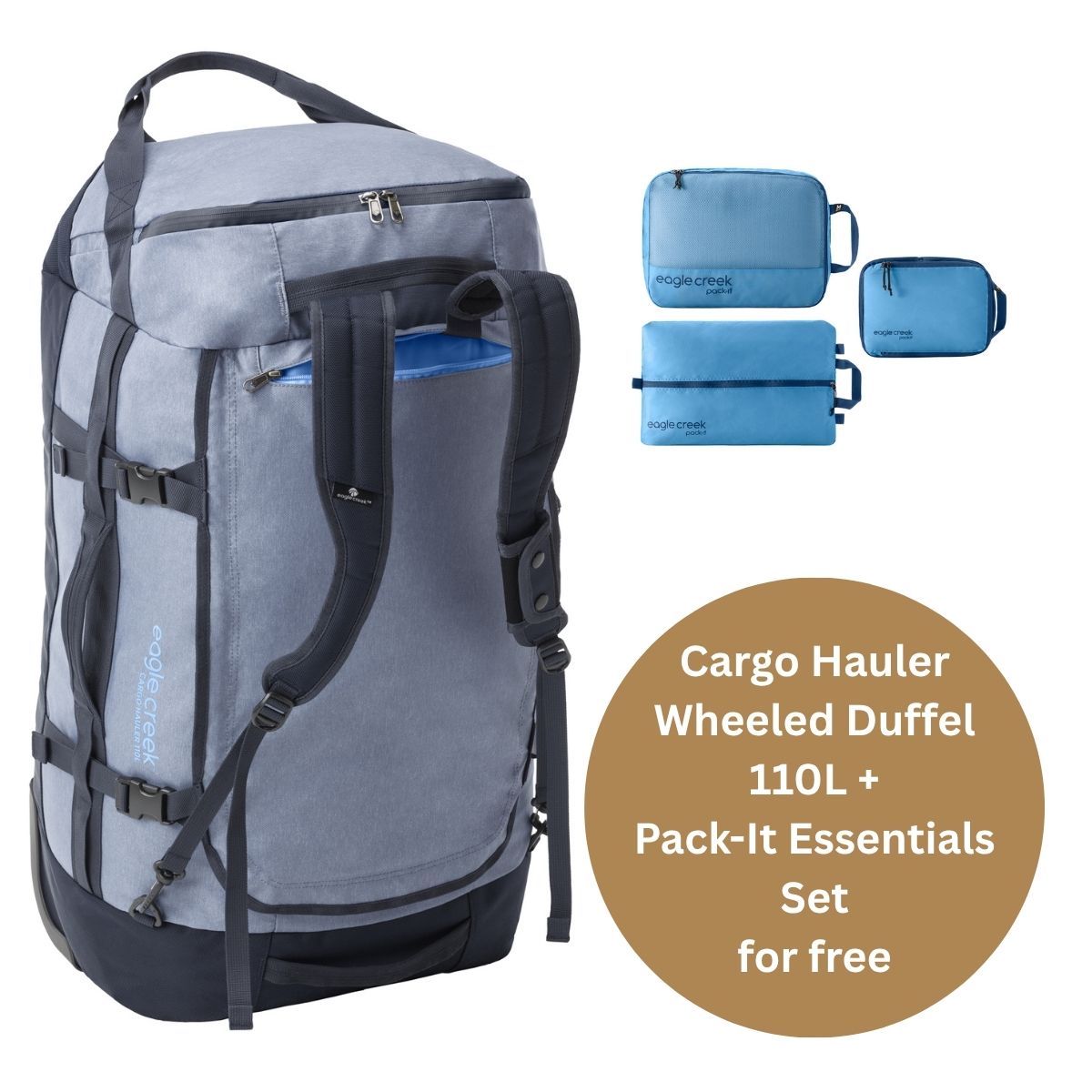 CARGO HAULER WHEELED DUFFEL 110L BUNDLE