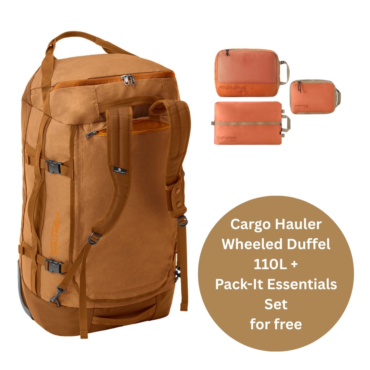 CARGO HAULER WHEELED DUFFEL 110L BUNDLE