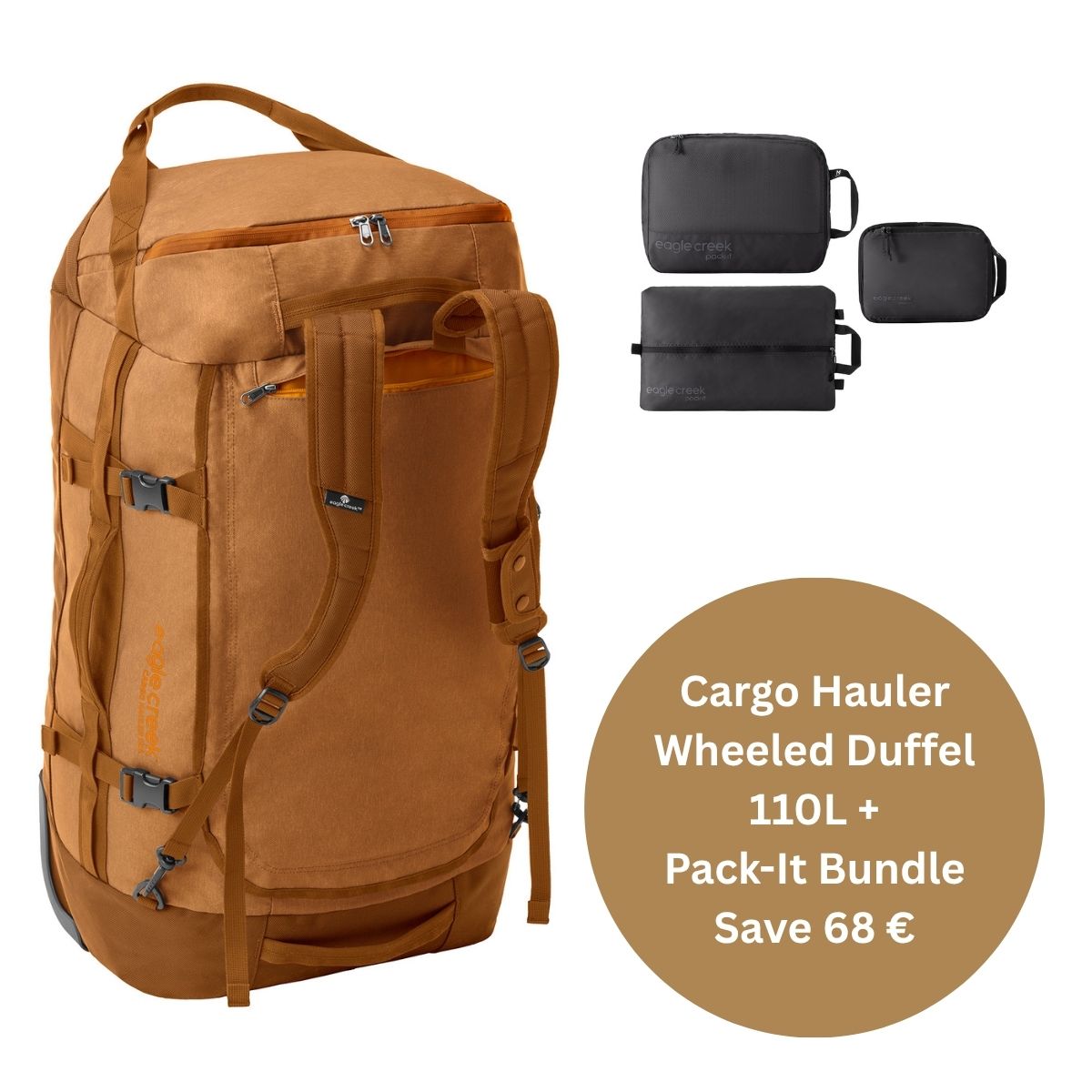 CARGO HAULER WHEELED DUFFEL 110L BUNDLE