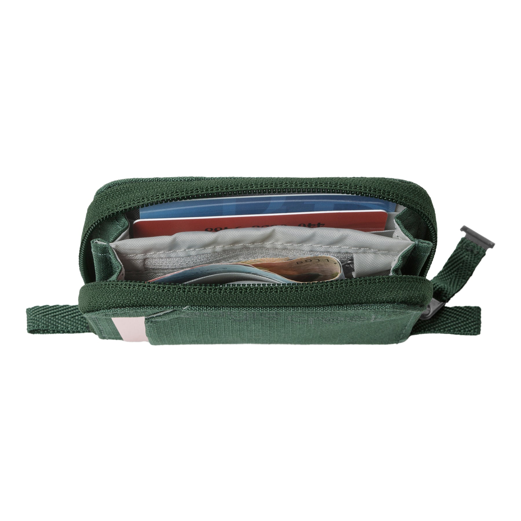 Green Zippered Wallet