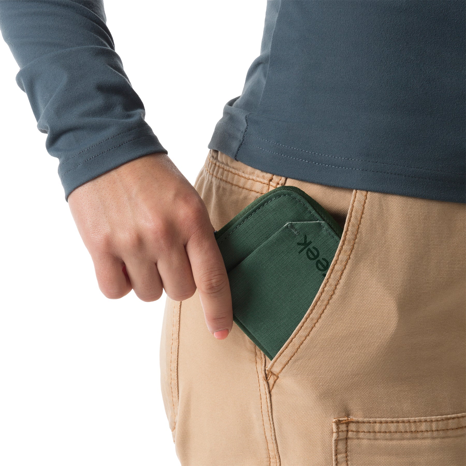 Slim Green Wallet