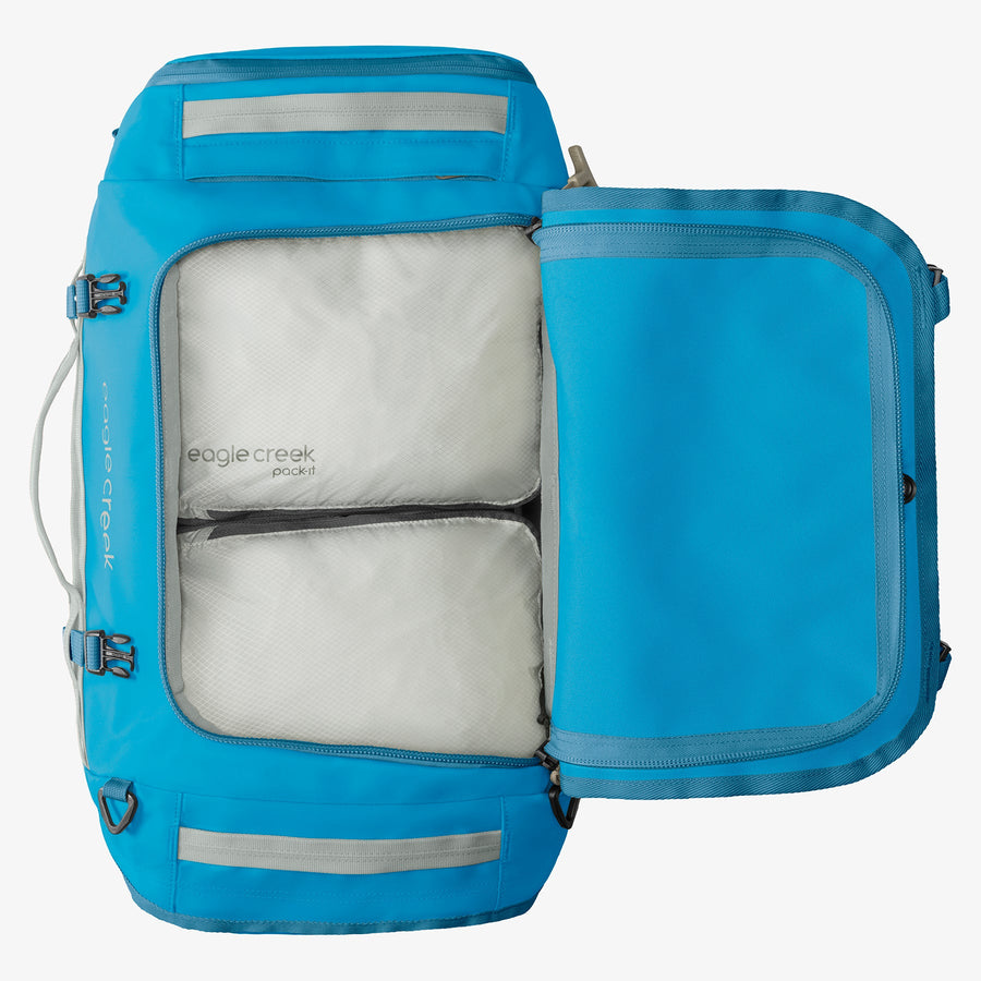 Blue Travel Duffel Bag Internal Organization Eagle Creek