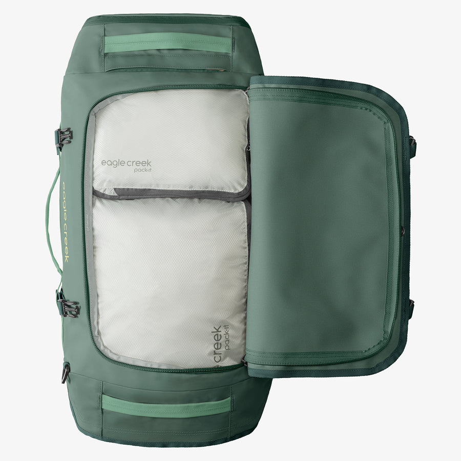 Green Duffle Bag Internal Organization Eagle Creek