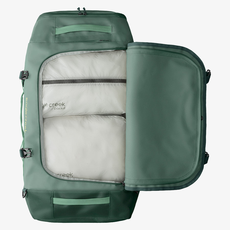 Green Duffle Bag Internal Organization Eagle Creek