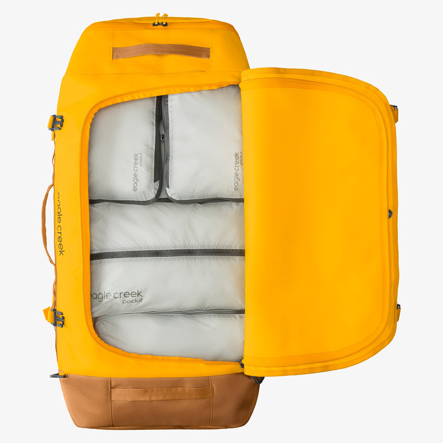 Yellow Duffel Bag Internal Organization Eagle Creek