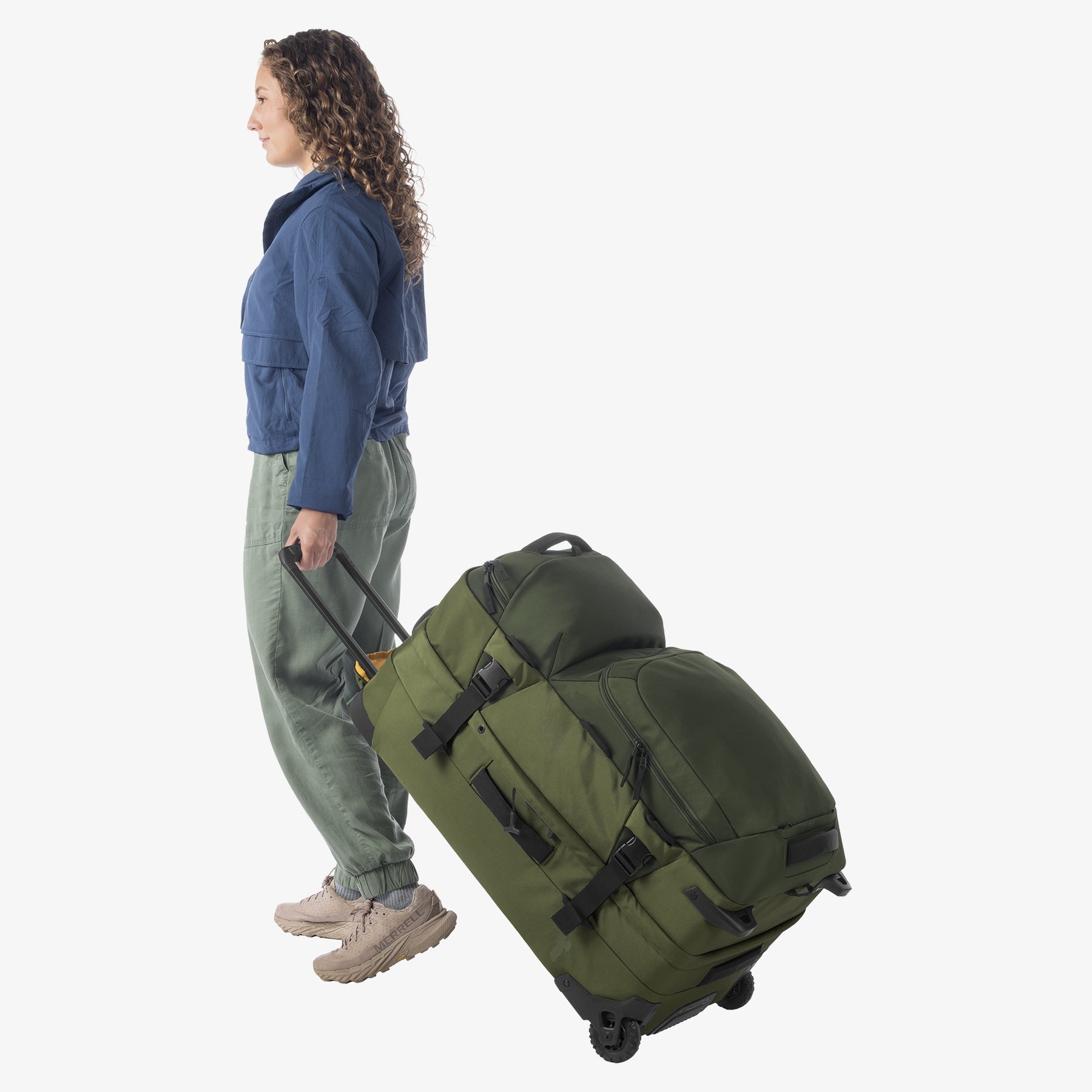 Large Green Rolling Luggage Eagle Creek