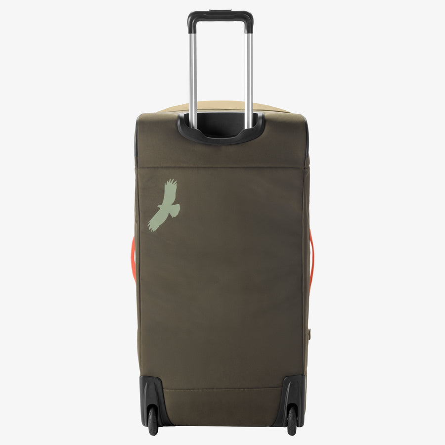 Large Tan Check-In Rolling Luggage