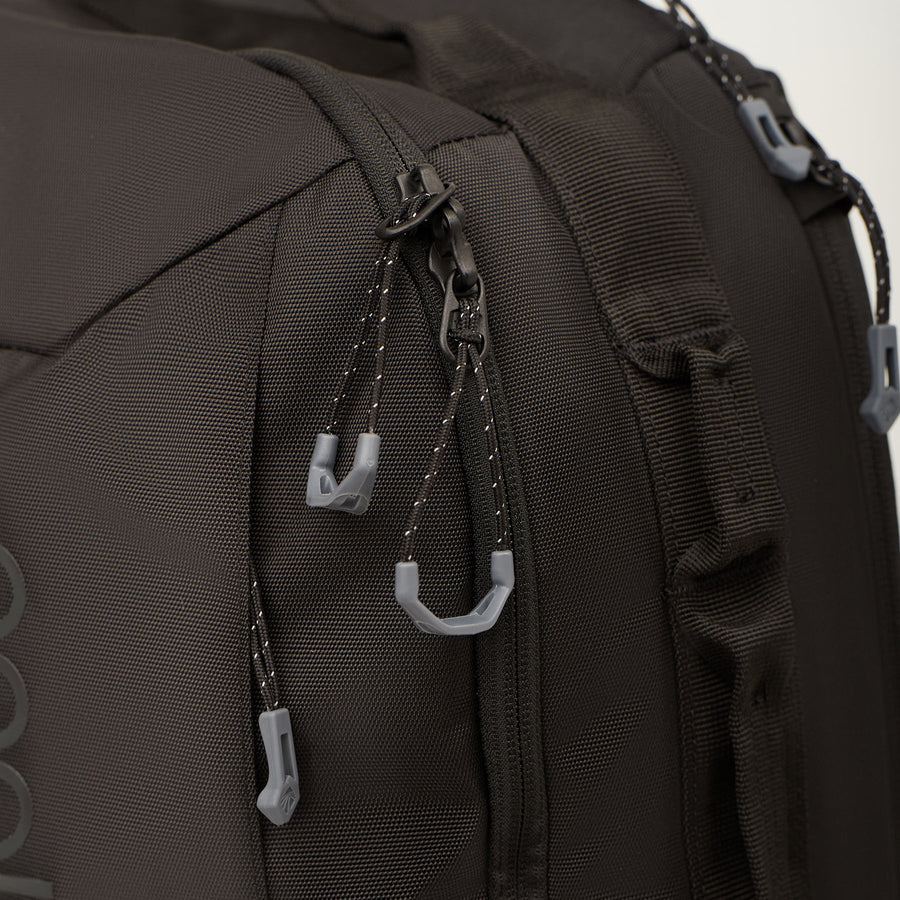 Black Travel Backpack Lockable Zippers Eagle Creek