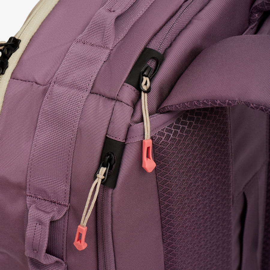 Purple Travel Backpack Zipper Pulls Eagle Creek