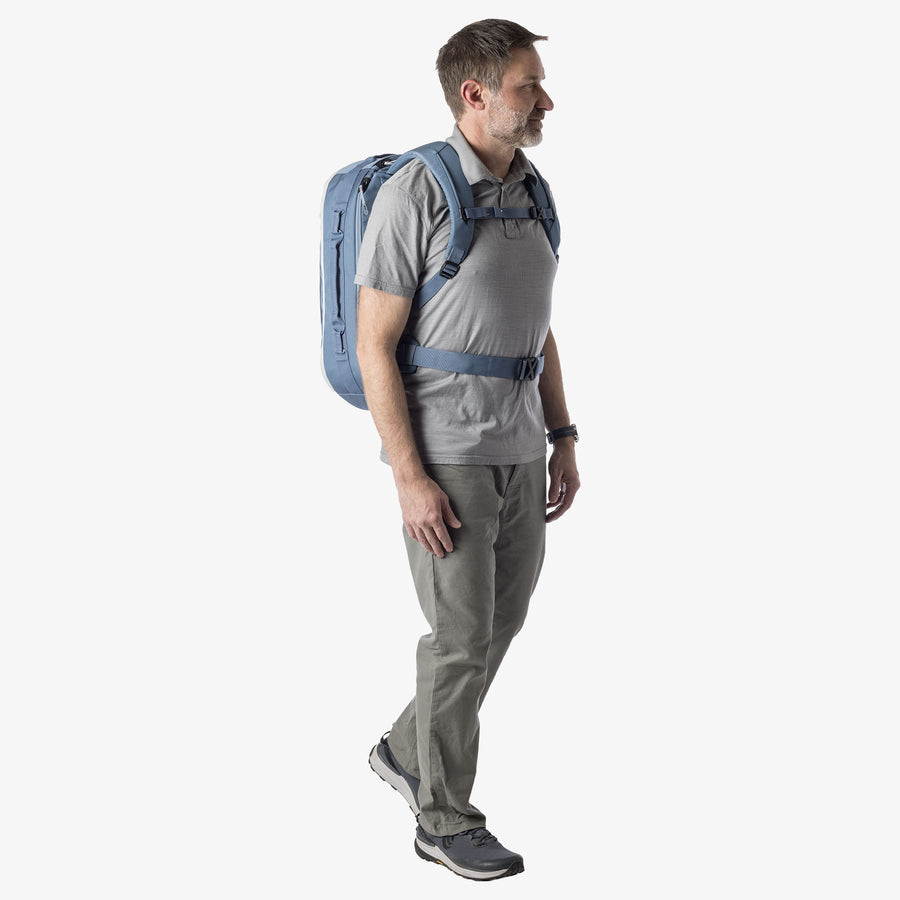 Blue Travel Backpack Padded Hip Belt Eagle Creek